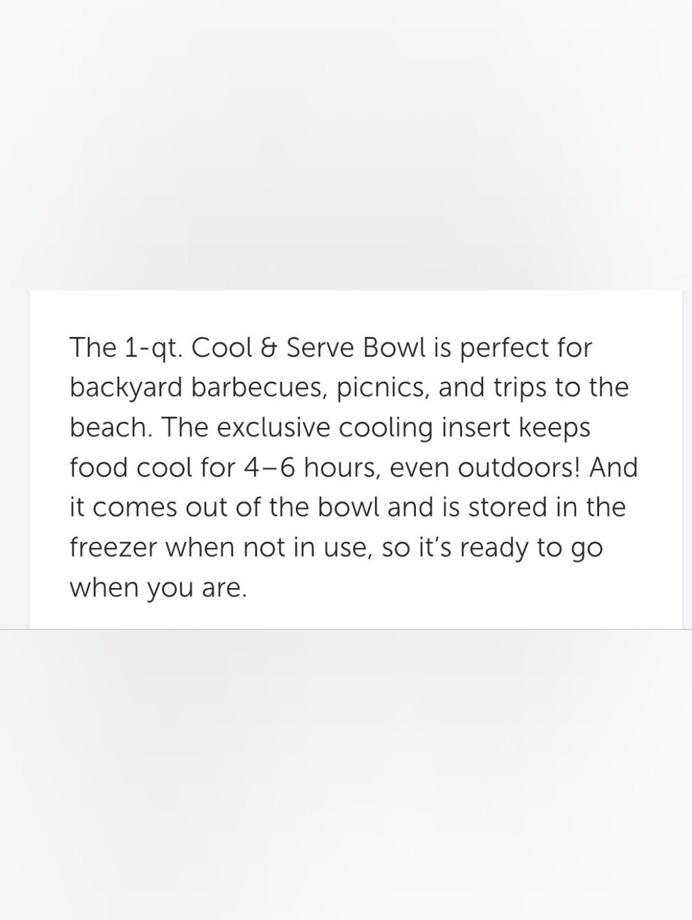 Pampered Chef Cool And Serve Bowl - Picture 3 of 5